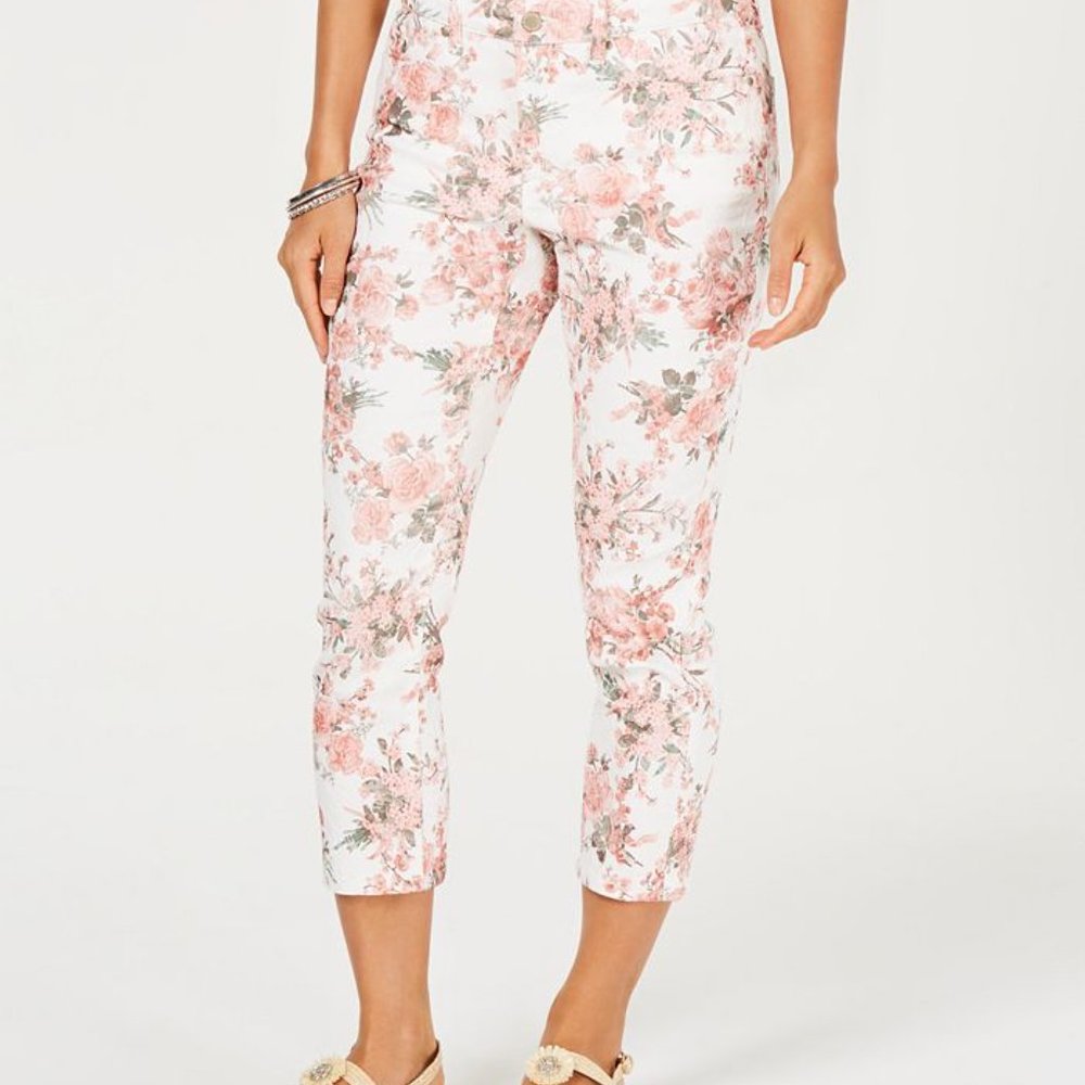 Charter Club Floral Capri Jeans FINAL MARKDOWN